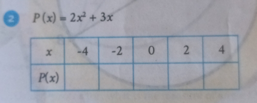 2 P(x)=2x^2+3x