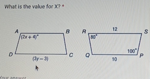 What is the value for X? *