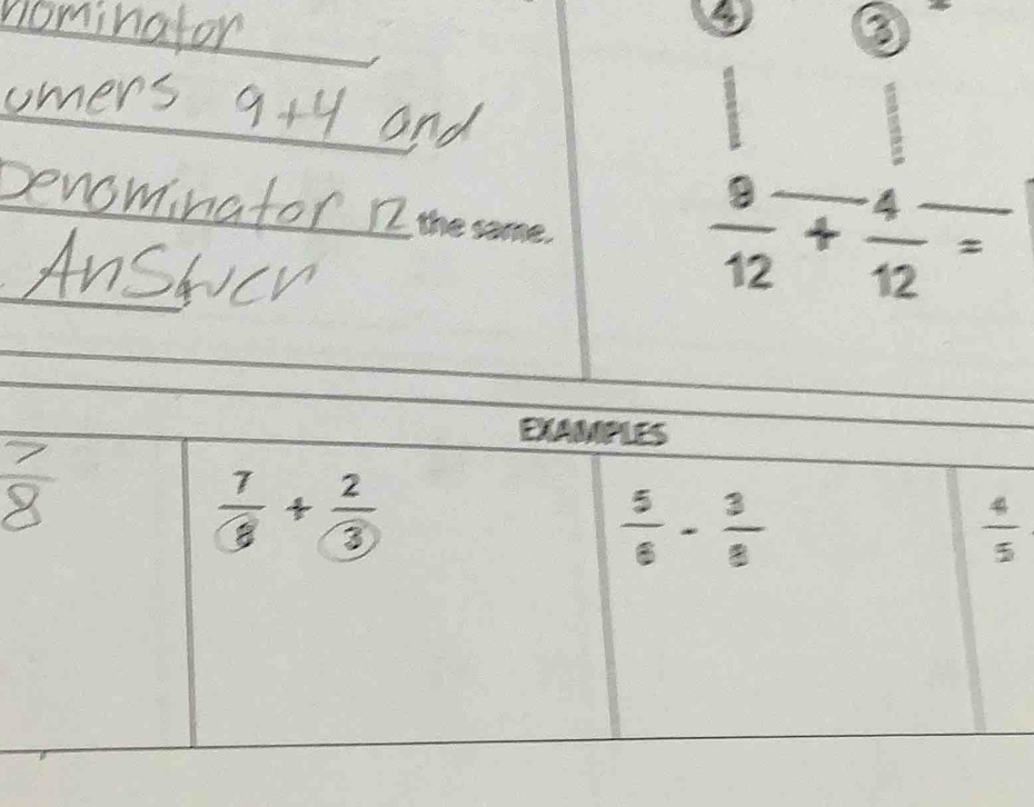 ③
_
the same.
 8/12 + 4/12 =