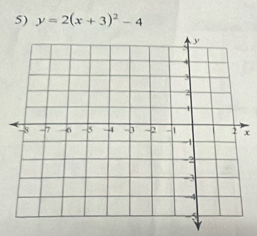 y=2(x+3)^2-4
x