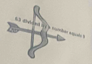 63 divided by a number squais