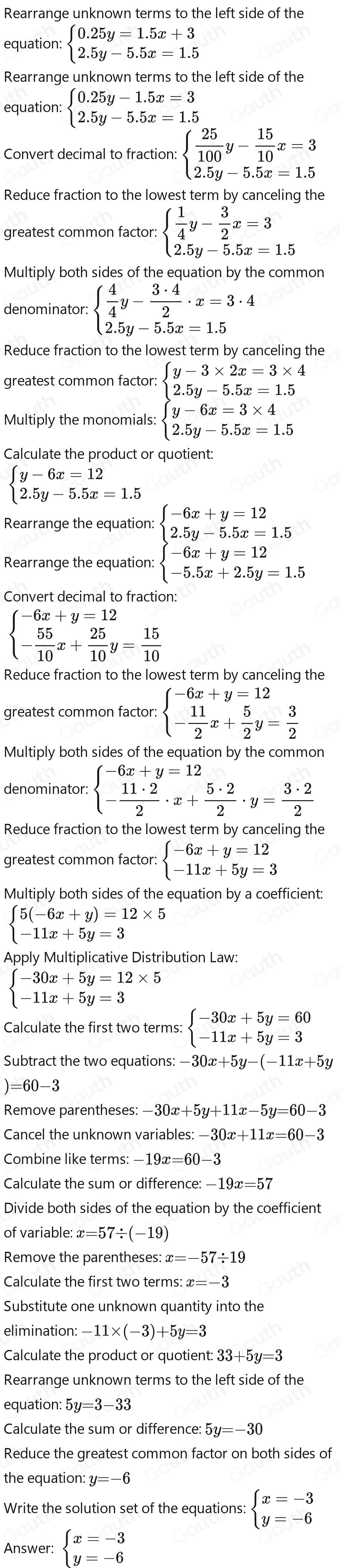 solved-solving-the-system-of-linear-equations-0-25y-1-5x-3-2-5y-5-5x-1