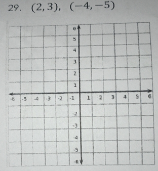 (2,3), (-4,-5)
6