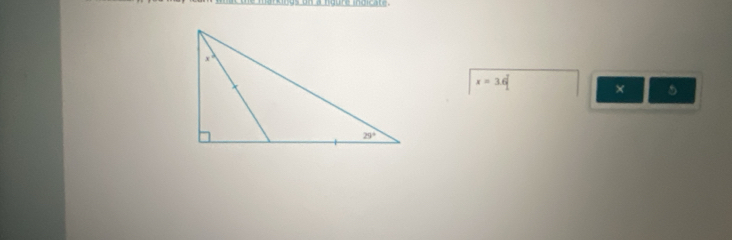 x=3.6^(frac 7)2 × 5