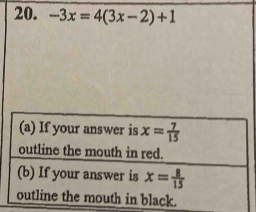 -3x=4(3x-2)+1