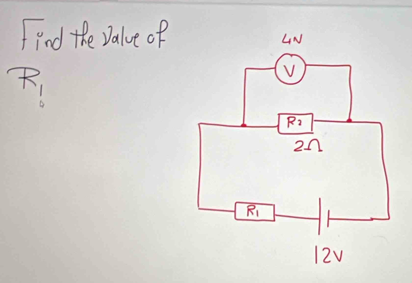 find the Dalue of
R_1