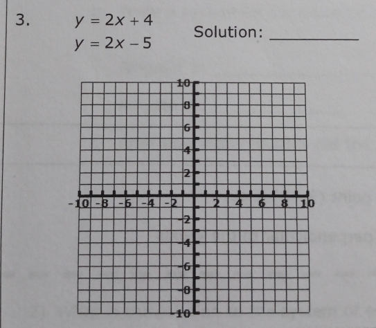 y=2x+4 Solution:_
y=2x-5