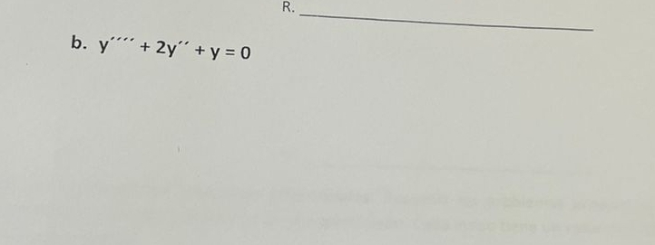 y''''+2y''+y=0