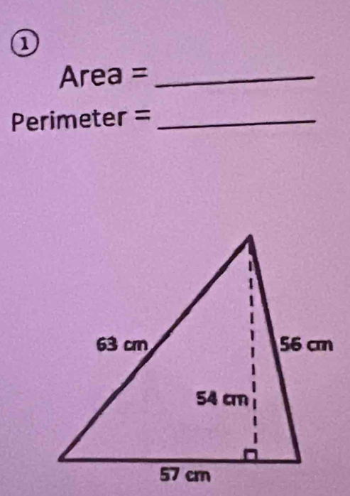 Area= _
Perimeter =_ 