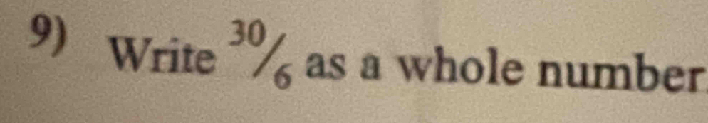 Write % as a whole number