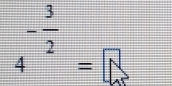 4^(-frac 3)2=N