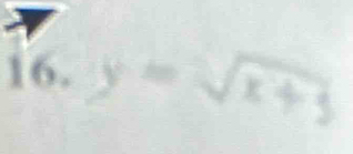 y = √ x + x