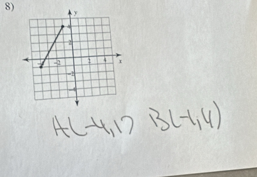 A(-4,1) B(-1,4)