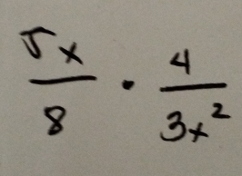  5x/8 ·  4/3x^2 