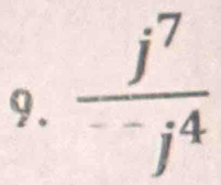 frac j^7^--j^4