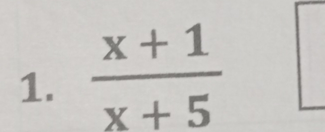 frac x+1(x+5)°