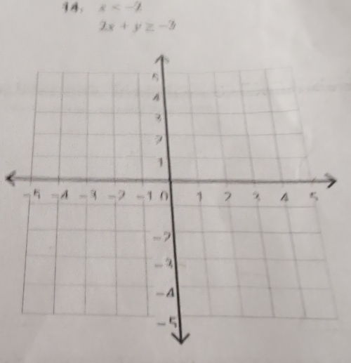 x
2x+y≥ -3