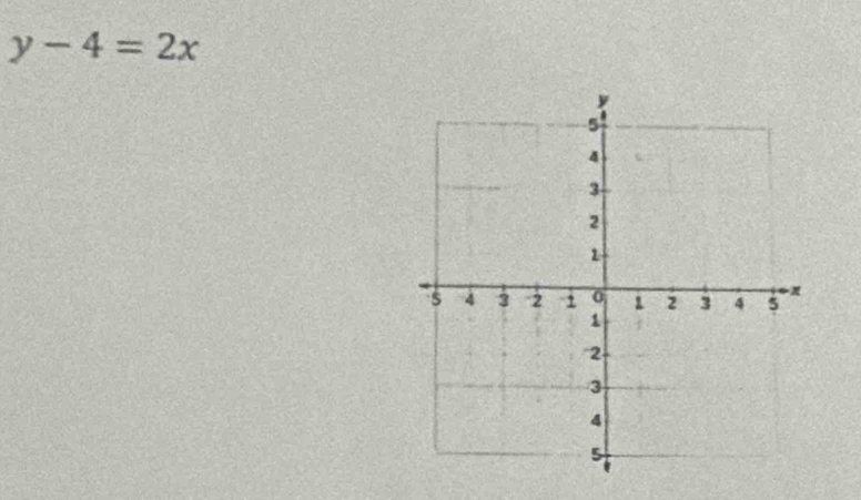 y-4=2x