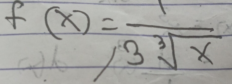 f(x)= 1/3sqrt[3](x) 