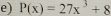 P(x)=27x^3+8