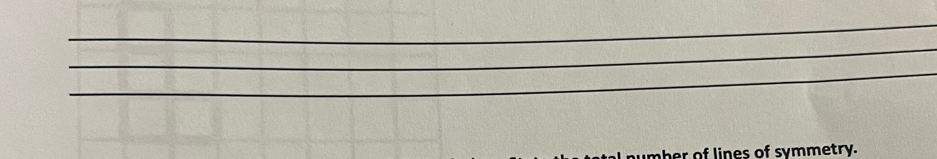 oher of lines of symmetry.