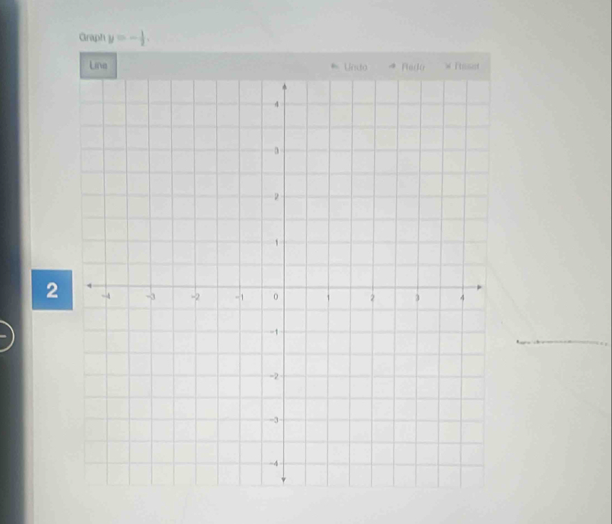 Graph y=- 1/2 . 
e 
2