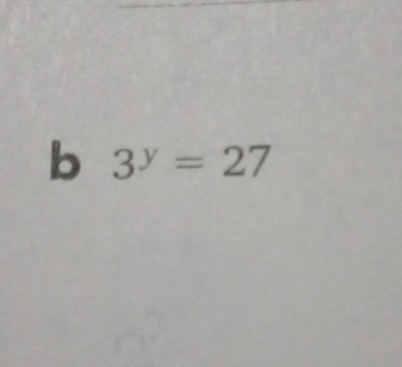 3^y=27