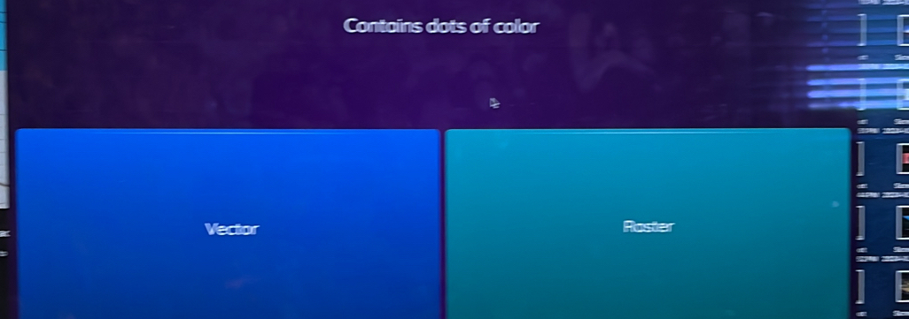 Contains dots of color 
Vector Roster