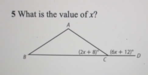 What is the value of x?