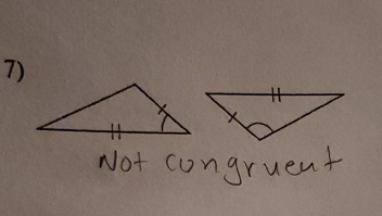 Not congruent