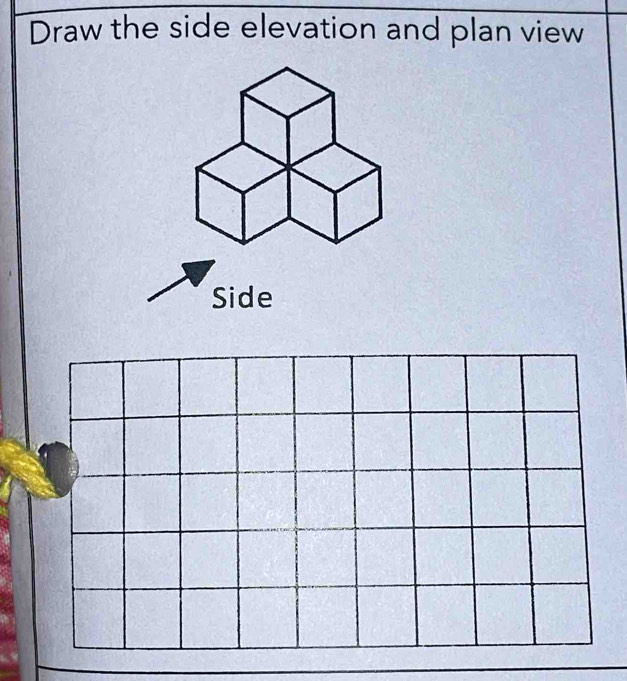Solved: Draw the side elevation and plan view Side [Math]