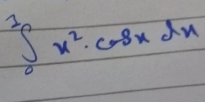 ∈tlimits _0^(1x^2)· cos xdx