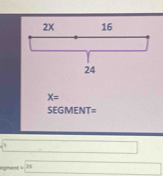 X=
SEGMENT=
1
egment =25