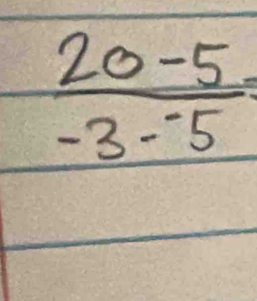 frac 20-5-3-^-5=