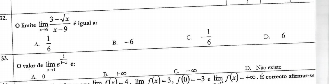 32
3
lim f(x)=4. lim