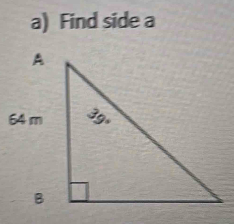 Find side a