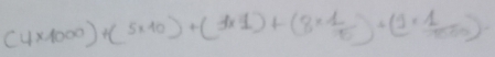 (4* 1000)+(5* 10)+(3* 1)+(8*  1/15 )+(9*  1/1000 )