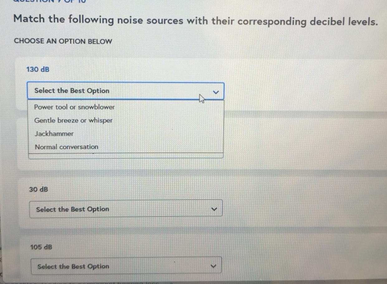Solved: Match the following noise sources with their corresponding ...