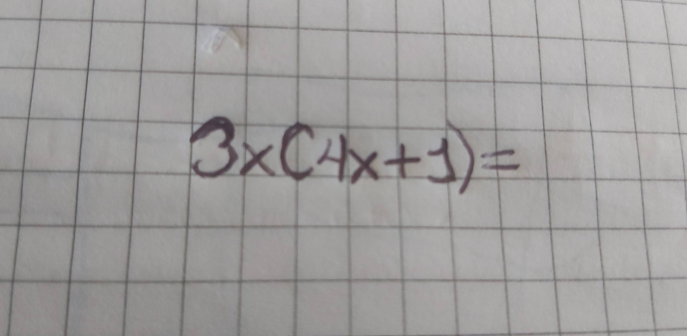 3x(4x+1)=