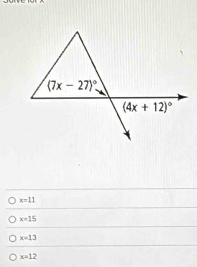 x=11
x=15
x=13
x=12