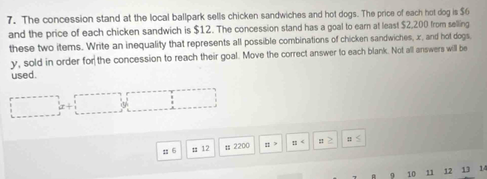 Solved: The concession stand at the local ballpark sells chicken ...
