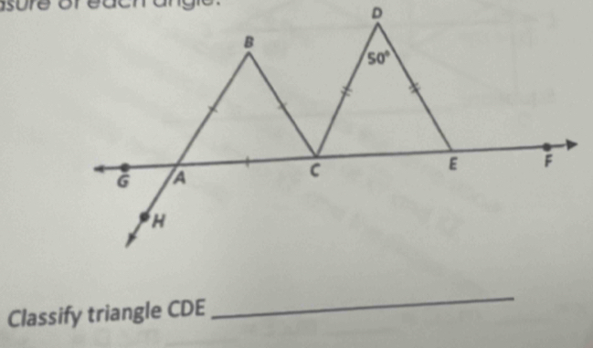 sure or eucn
Classify triangle CDE
_