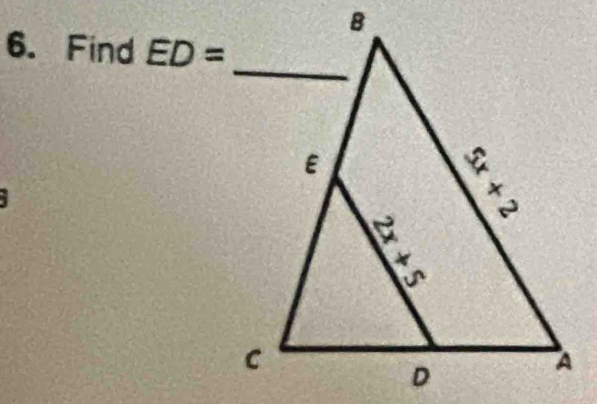 Find ED=