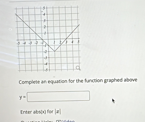 Solved: 5 4 3 2 1 -5 -4 -3 -2 -ì 1 2 3 4 5 1 -2 -3. 4 -5 Complete an ...