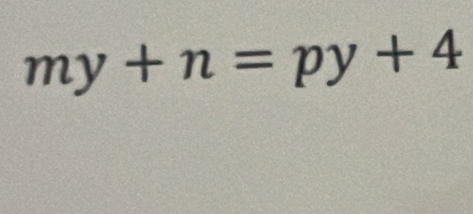 my+n=py+4