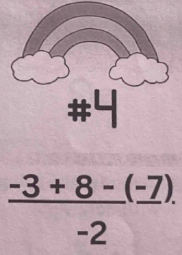  (-3+8-(-7).)/-2 