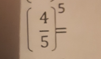 ( 4/5 )^5=