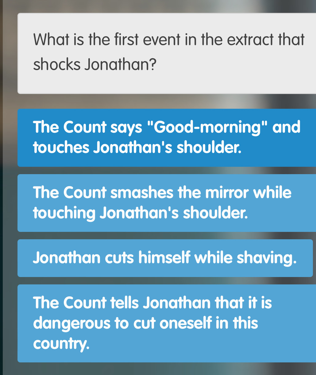 Solved What is the first event in the extract that
