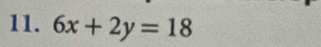 6x+2y=18