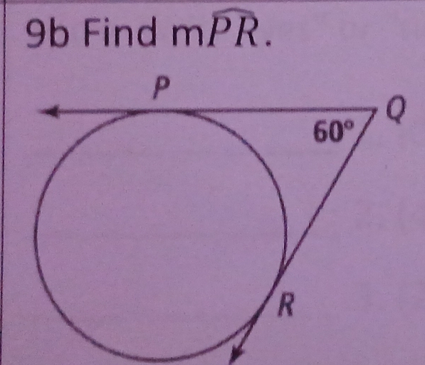 9b Find mwidehat PR.